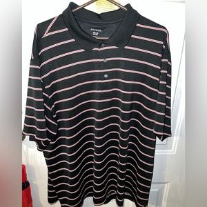George mens polo 3XL short sleeve black white and red
